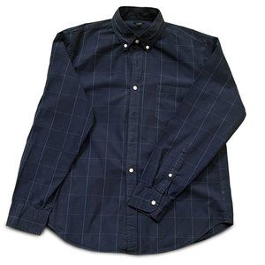 J. Crew Two-Tone Blue Plaid Button Down